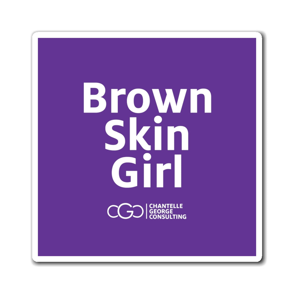 CGC Brown Skin Girl Magnet - Purple