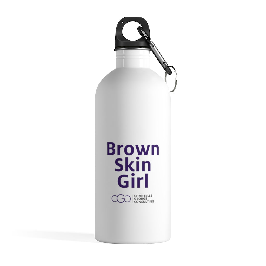 CGC Brown Skin Girl Stainless Steel Water Bottle